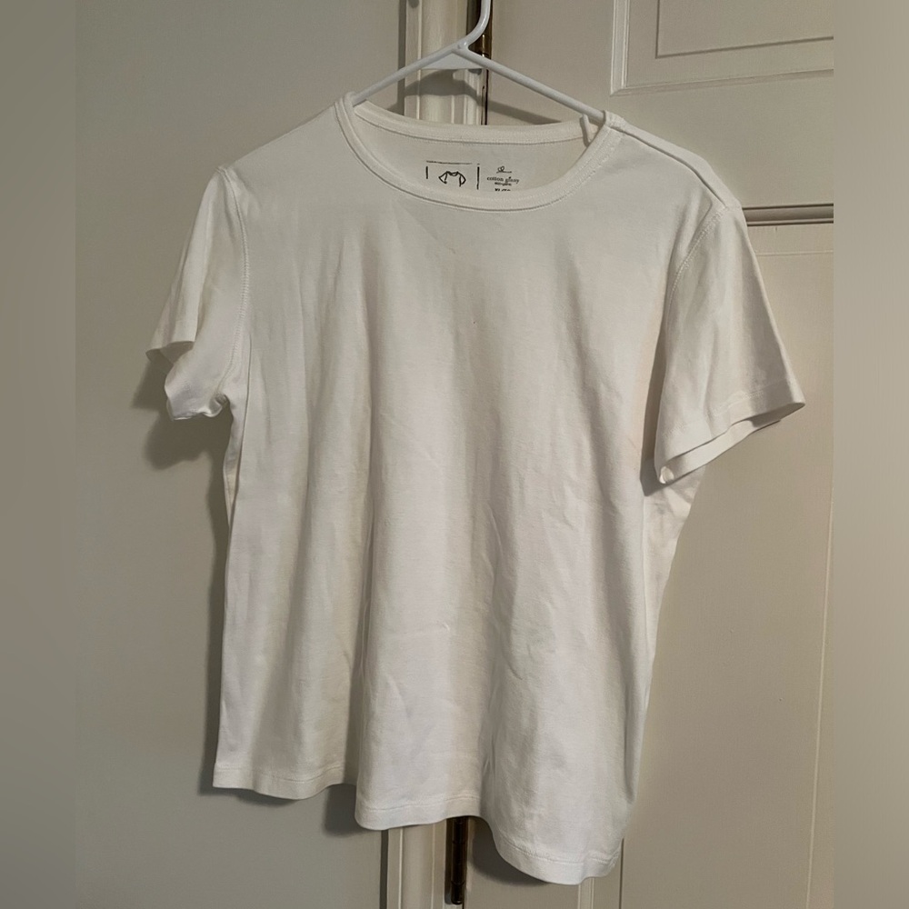 Cotton Ginny eco-ganic SS Tee Beige Color Perfect Fit Tee XL Washed But NOT Worn